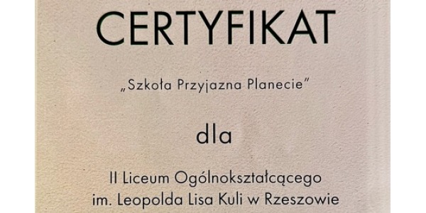 Finał konkursu „MŁODZI DLA PLANETY”.