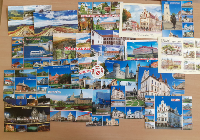 kartki pocztowe z atrakcjami turystycznymi Podkarpacia